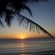Vchod slunce v Papaya Playa(Karibsk pobe)